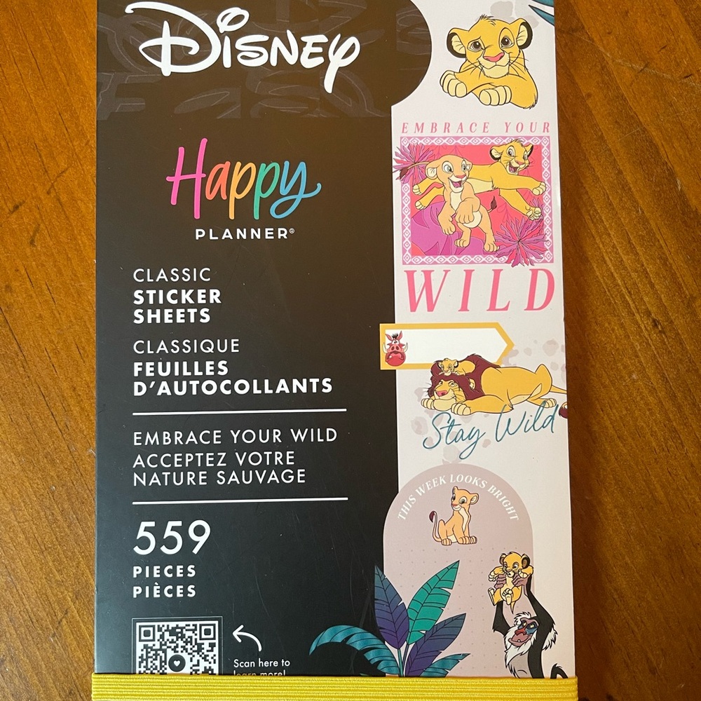 The Happy Planner Disney Embrace Your Wild Sticker Book